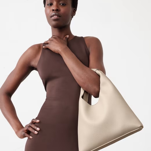 Banana Republic Factory mini Vegan leather slouchy tote bag - Picture 1 of 9